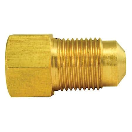 Brass Adapter, Female(M10X1.0 Inverted), Male(M12X1.0 Bubble), 1/Bag