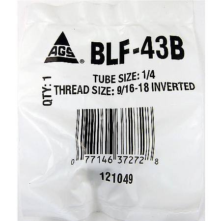 Steel Tube Nut, 1/4 (9/16-18 Inverted), 1/Bag
