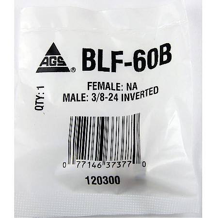 Brass Brake Line Plug, 3/16 (3/8-24 I), 1/bag