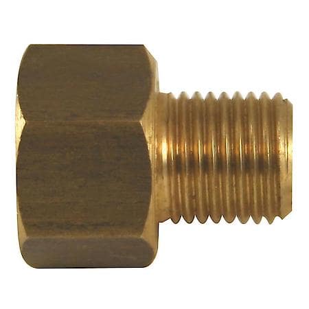 Brass Adapter, Female(1/2-20 Inverted), Male(7/16-24 Inverted), 1/Bag