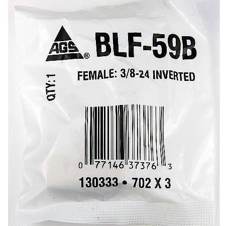 Brass Brake Line Union Tee, Female(3/8-24 Inverted), 1/bag