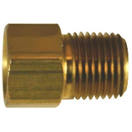 Brass Connector, Female(3/8-24 Inverted), Male(1/8-27 Nptf), 1/Bag