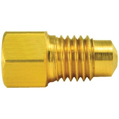 Brass Adapter, Female(M10X1.0 Inverted), Male(M11X1.5 Bubble), 1/Bag