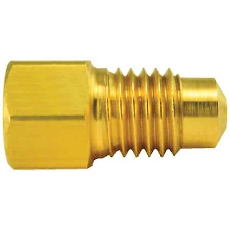 Brass Adapter, Female(M10X1.0 Inverted), Male(M11X1.5 Bubble), 1/Bag