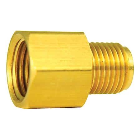 Brass Adapter, Female(9/16-18 Inverted), Male(1/2-20 Inverted), 1/Bag