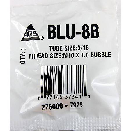 Steel Brake Line Union, 3/16 (M10x1.0 Bubble), 1/bag