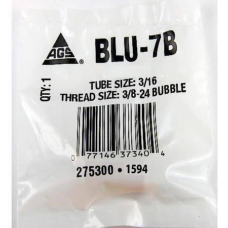 Steel Brake Line Union, 3/16 (3/8-24 Bubble), 1/bag