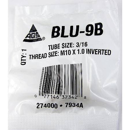 Brass Brake Line Union, 3/16 (M10x1.0 Inverted), 1/bag