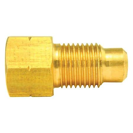 Brass Adapter, Female(3/8-24 Inverted), Male(M10X1.0 Bubble), 1/Bag