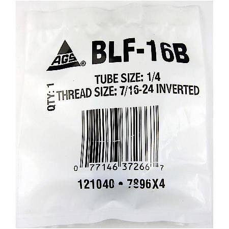 Steel Tube Nut, Long, 1/4 (7/16-24 Inverted), 1/Bag