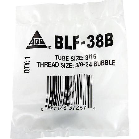 Steel Tube Nut, 3/16 (3/8-24 Bubble), 1/Bag