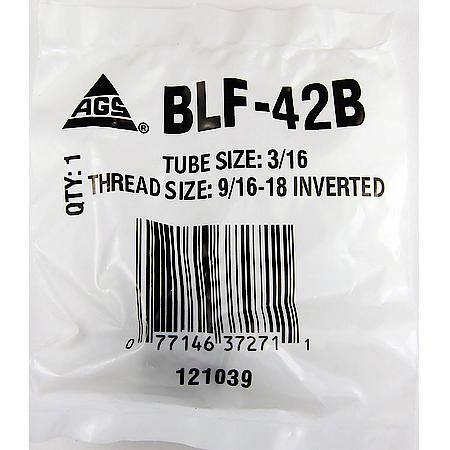 Steel Tube Nut, 3/16 (9/16-18 Inverted), 1/Bag