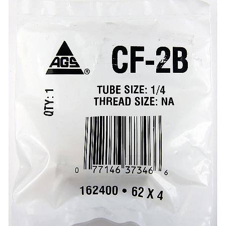 Brass Compression Union, 1/4In, 1/Bag