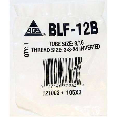 Steel Tube Nut, 3/16 (3/8-24 Inverted), 1/Bag