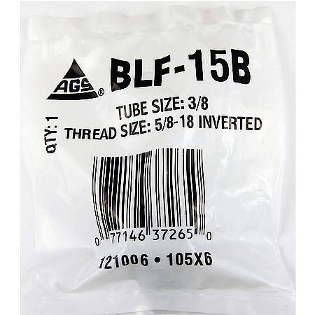 Steel Tube Nut, 3/8 (5/8-18 Inverted), 1/Bag