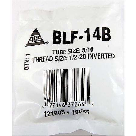 Steel Tube Nut, 5/16 (1/2-20 Inverted), 1/Bag