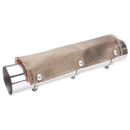 Titanium Pipe Shield, 6 Inches X 36 Inches, Up To 1350 Deg., Includes Hardware