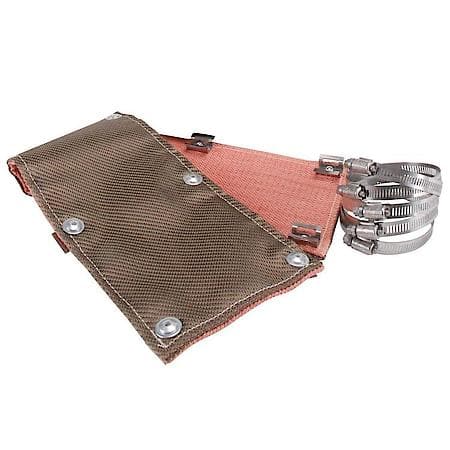 Titanium Pipe Shield, 6 Inches X 36 Inches, Up To 1350 Deg., Includes Hardware