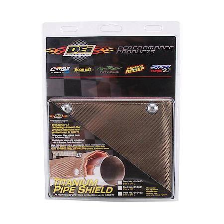 Titanium Pipe Shield, 6 Inches X 24 Inches, Up To 1350 Deg., Includes Hardware