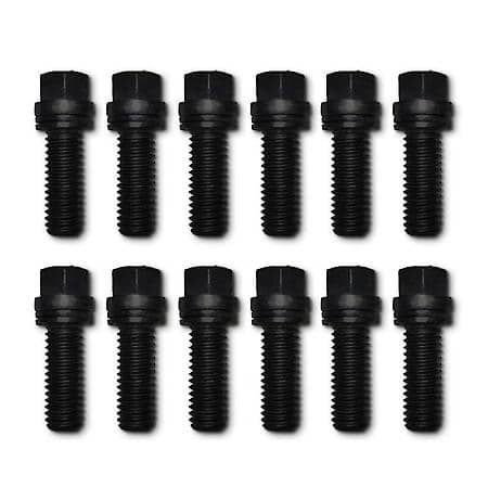 Wedge-Locking Header Bolts, 3/8"-16 Thread Diameter, 3/4" Long, 12 Bolt Set
