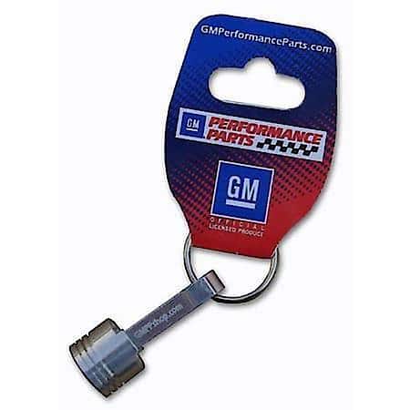 GM Bowtie LogoáKeychains; Billet Aluminum Piston Rod Key Chain