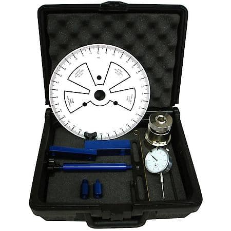 Camshaft Degree Wheel Kit; Use With Heads Off, Fits GM LS, Aluminum