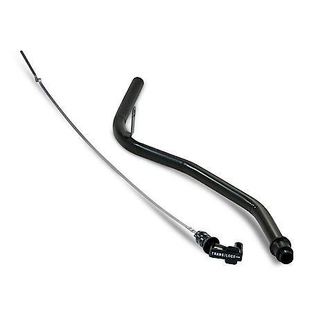 Locking GM Turbo 350 Transmission Dipstick, Black CED finish