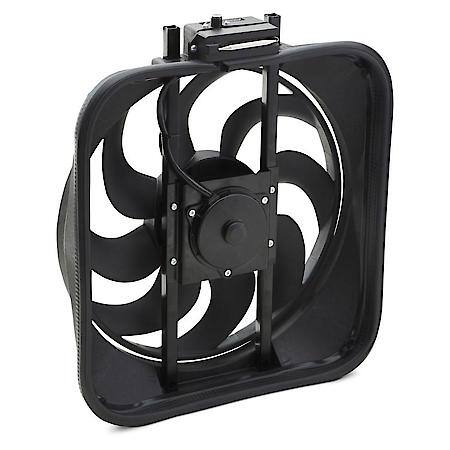 High Performance 15" S-Blade Electric Fan with Adjustable Thermostat, 2800 CFM, Universal, 12 Volt
