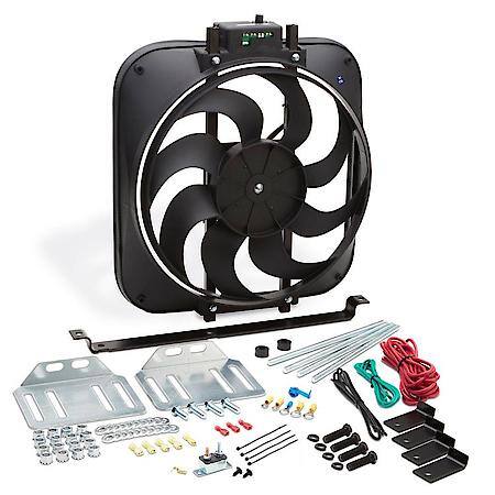 High Performance Mustang, 15" S-Blade Electric Fan, 2800 CFM Rating, Fits Mustang 5.0 1987-93