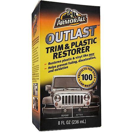Outlast Trim & Plastic Restorer, Protects for Over 100 Car Washes, 8 oz.