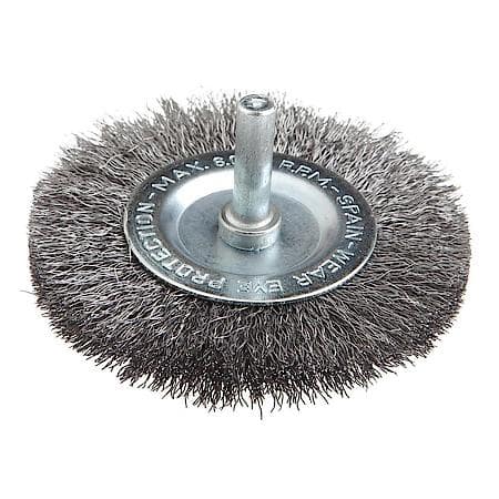 Wire Wheel Crimped, 3 Inch x .008 Inch x 1/4 Inch Shank
