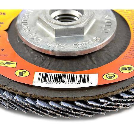 Flap Disc, Type 29 (Grinding And Finishing), 4-1/2 In X 5/8 In-11, Za36