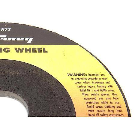 Grinding Wheel, Metal, Type 27, 4-1/2 Inch x 1/4 Inch x 7/8 Inch