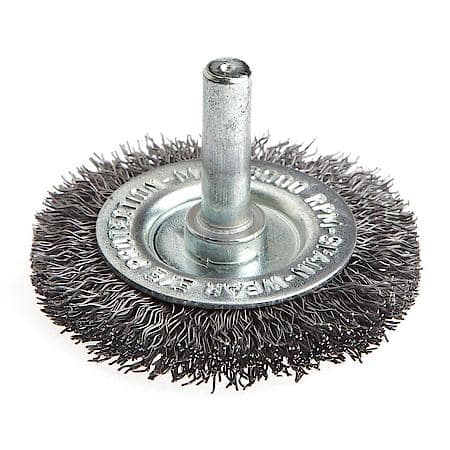 Crimped Wire Wheel, 2 Inch x .012 Inch x 1/4 Inch Shank