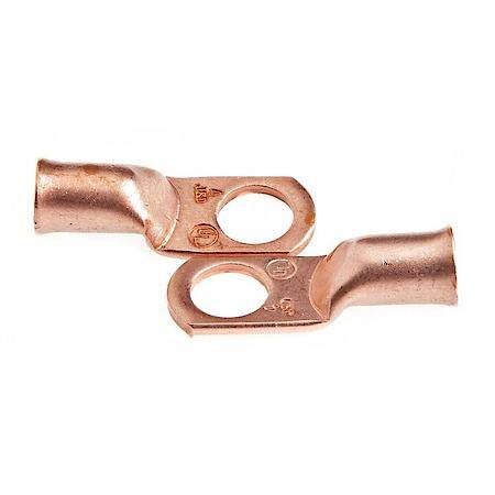 Cable Lug - Premium all-copper design, for #4 cable w/ 3/8in stud size