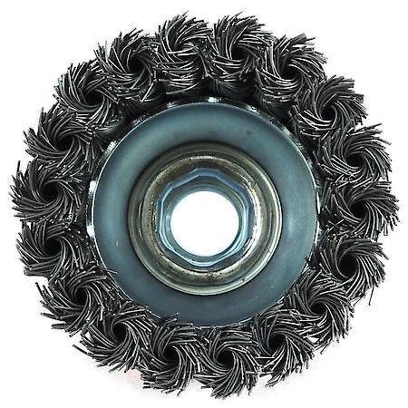 Cup Brush Knotted, 2-3/4 Inch x .020 Inch x 5/8 Inch-11 Arbor