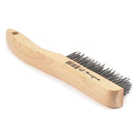 Scratch Brush with Shoe Handle, Carbon, 4 x 16 Rows