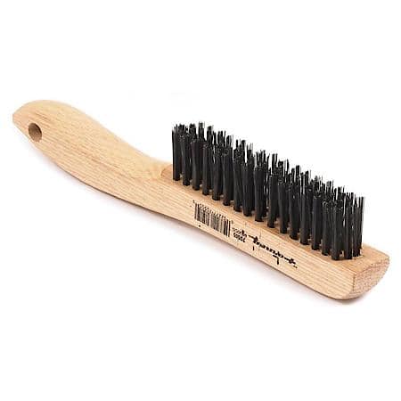 Scratch Brush with Shoe Handle, Carbon, 4 x 16 Rows