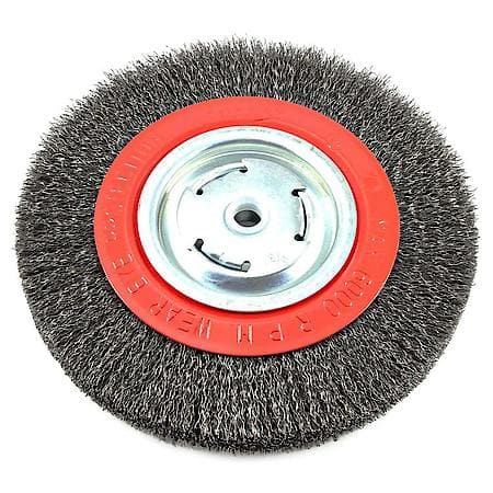 Crimped Wire Wheel, 8 inch x .014 inch x 1/2 inch - 5/8 inch Arbor