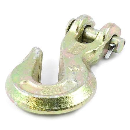 3/8in Grade 70 Clevis Grab Hook - 5,400 Lbs Safe Work Load - High test, drop forged and galvanized