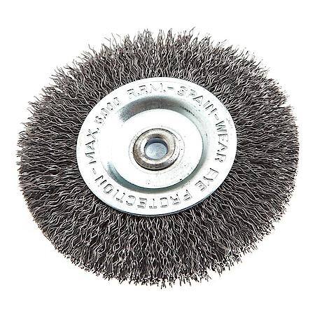 Crimped Wire Wheel, 3 Inch x .012 Inch x 1/4 Inch Shank