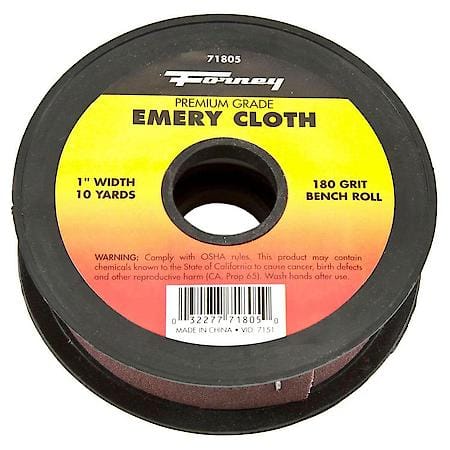 Emery Cloth Bench Roll, Aluminum Oxide 180 Grit, 30 Foot