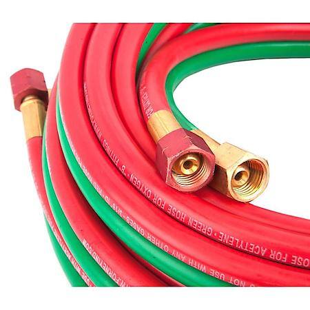 R-Grade Oxy-Acetylene Hose, 3/16 Inch x 25 Feet
