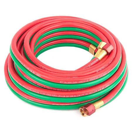 R-Grade Oxy-Acetylene Hose, 3/16 Inch x 25 Feet