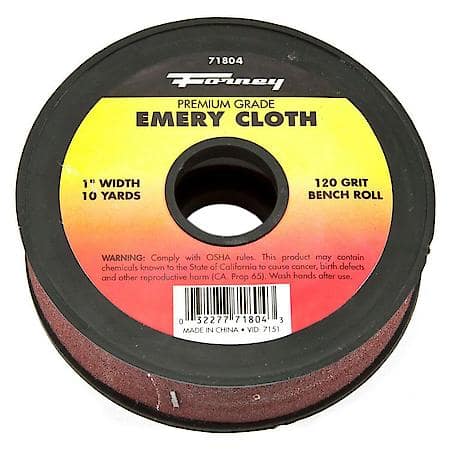 Emery Cloth Bench Roll, Aluminum Oxide 120 Grit, 30 Foot