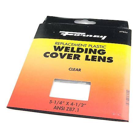 Welding Helmet Cover Lens Clear Plastic 4-1/2 In X 5-1/4 In