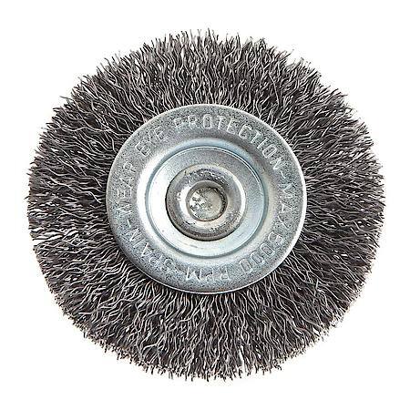 Crimped Wire Wheel, 2-1/2 Inch x .012 Inch x 1/4 Inch Shank