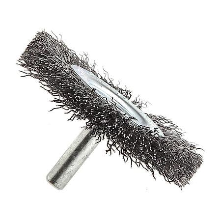 Crimped Wire Wheel, 2-1/2 Inch x .012 Inch x 1/4 Inch Shank