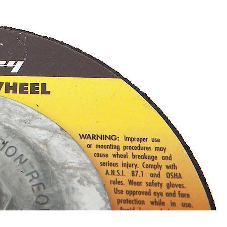 Grinding Wheel, Metal, Type 27, 4-1/2 Inch x 1/4 Inch x 5/8 Inch-10