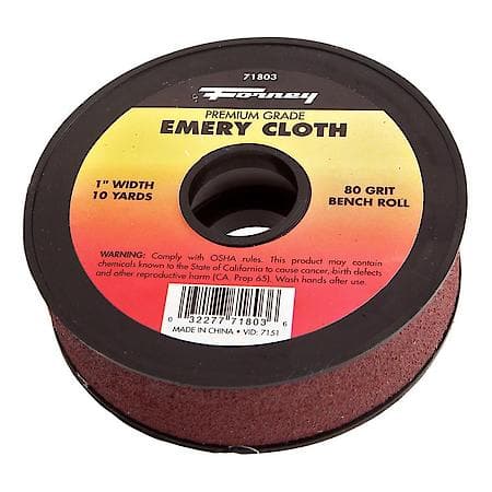 Emery Cloth Bench Roll, Aluminum Oxide 80 Grit, 30 Foot
